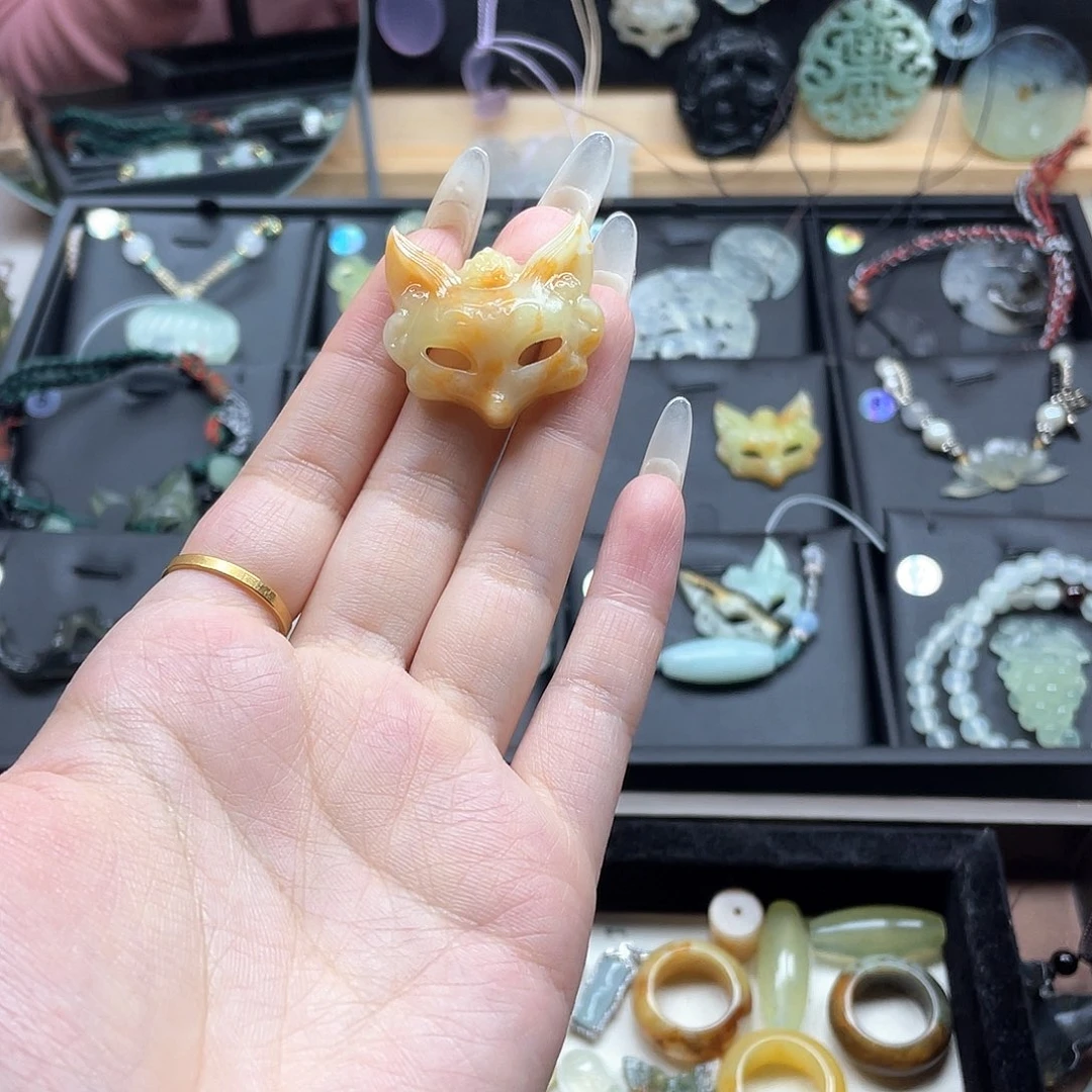 蛇纹石玉未镶嵌戒指
