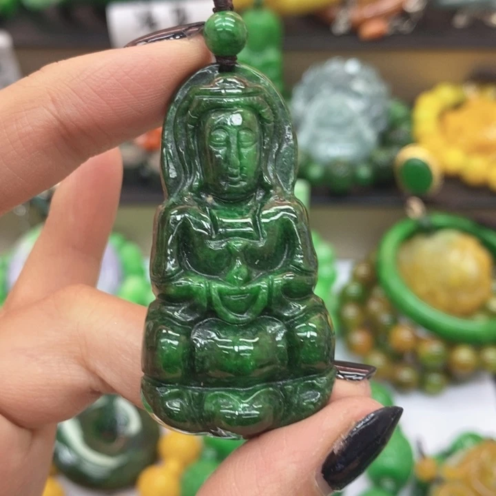 翡翠未镶嵌手链项链10