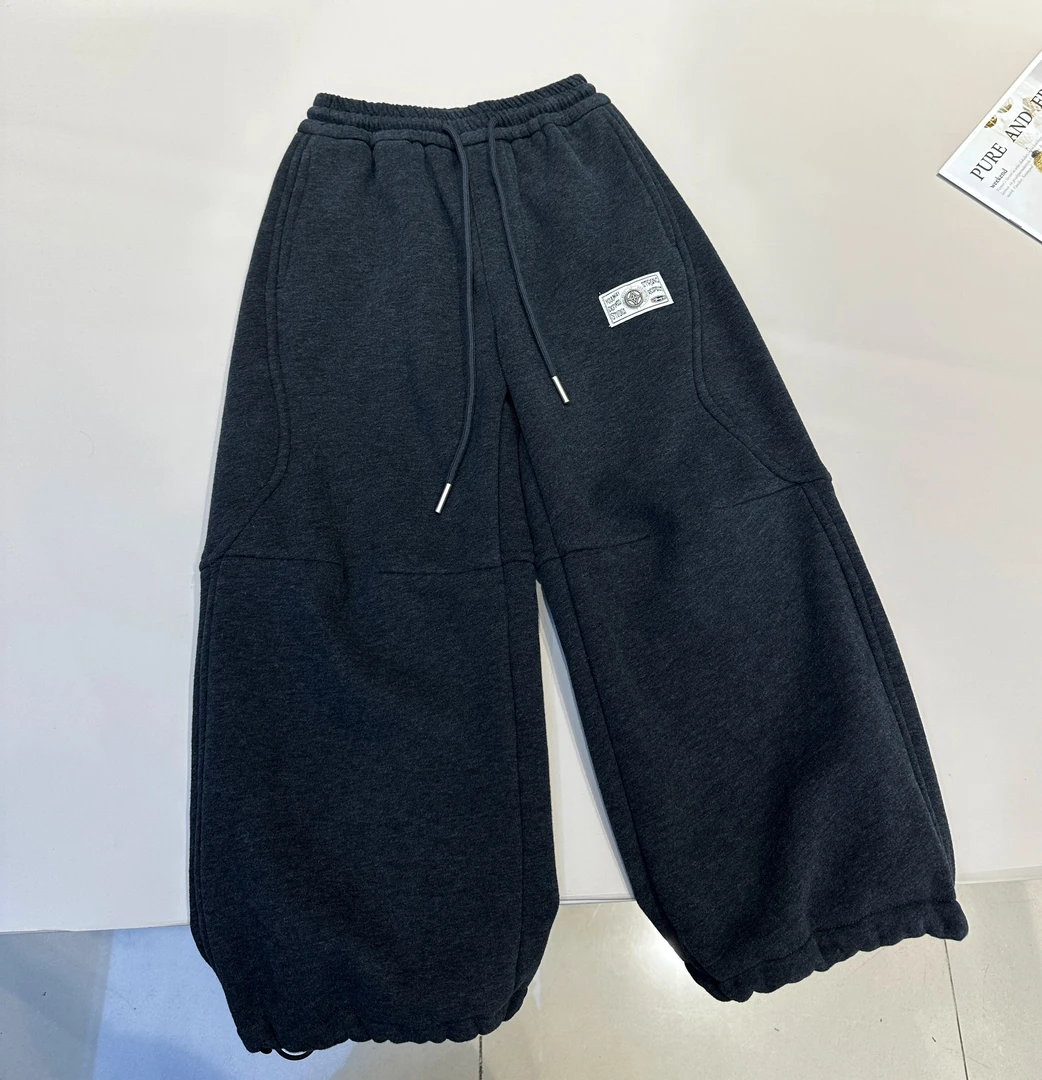 儿童冬装韩范舒适洋气加绒加厚运动裤一体绒休闲裤   88035