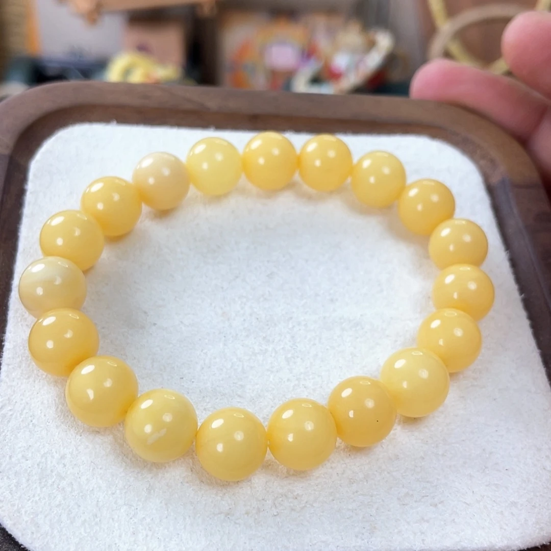 【闪购商品】蜜蜡手串未镶嵌明*?天然