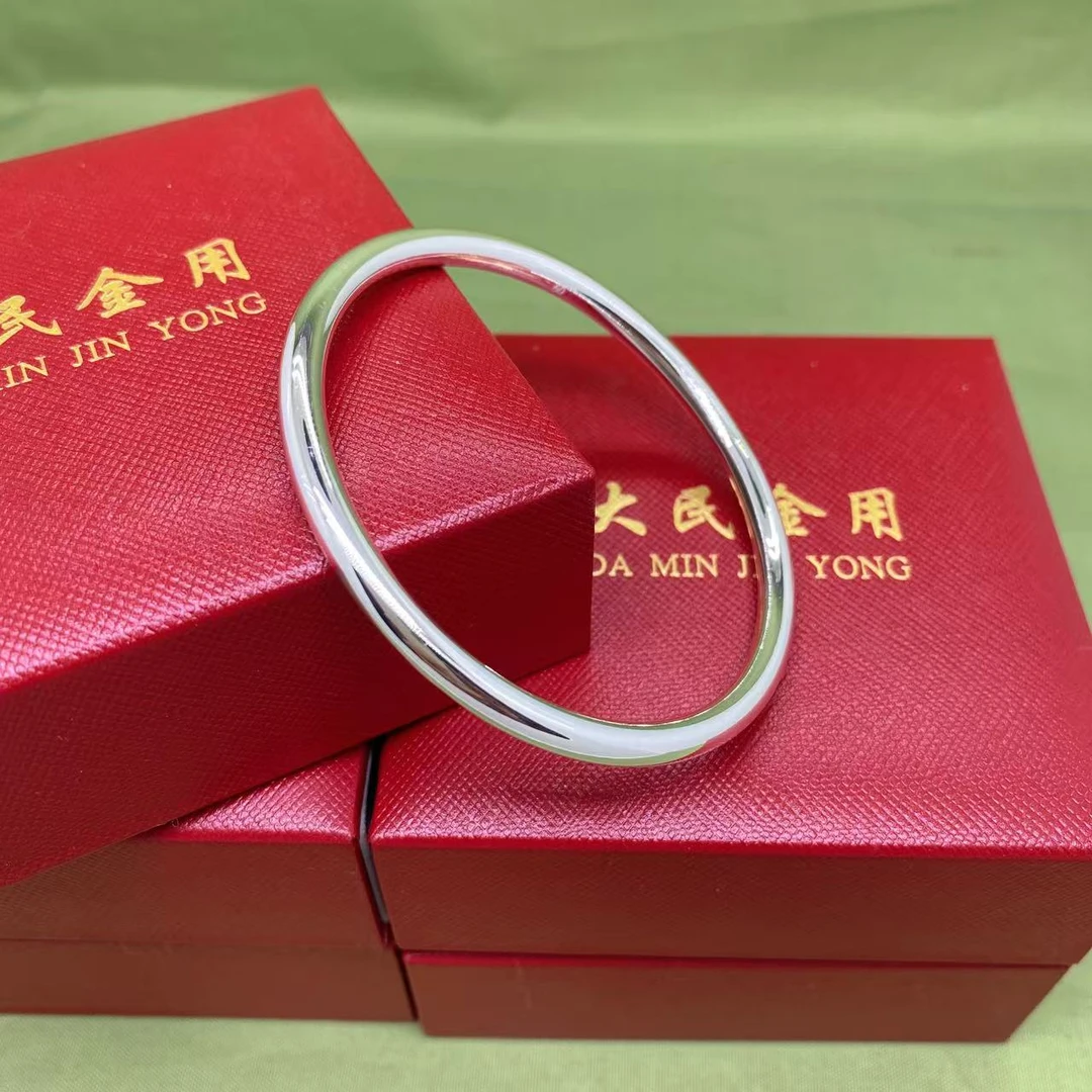 足银手镯 #2031足银999.9精品光圈手镯