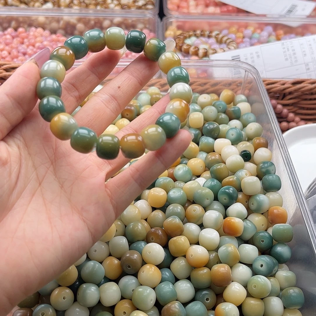 白玉菩提吊坠a12mm/50+5颗小油膏