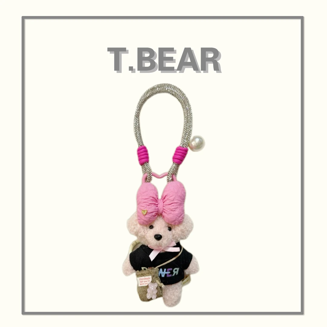 Bear Style Shop设计师原创包包挂件/手机挂饰/车挂/粉蝴蝶结