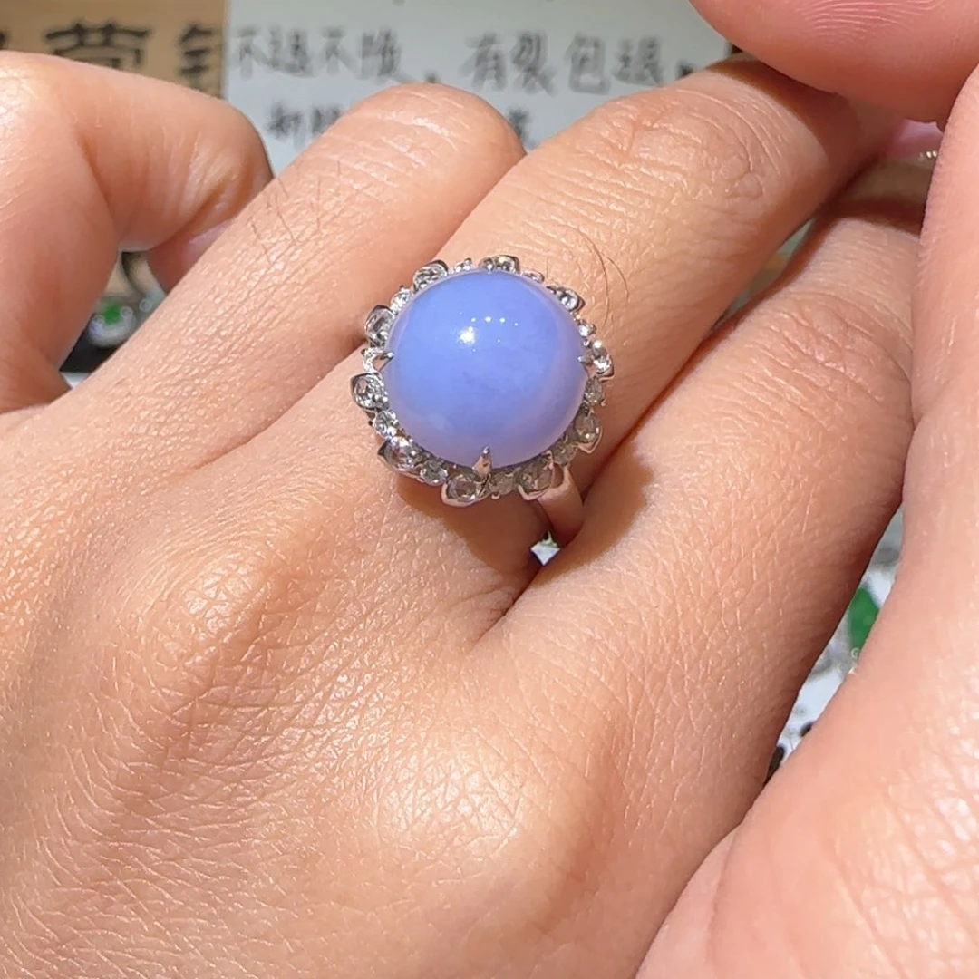 【闪购商品】翡翠戒指18K金镶嵌缅甸