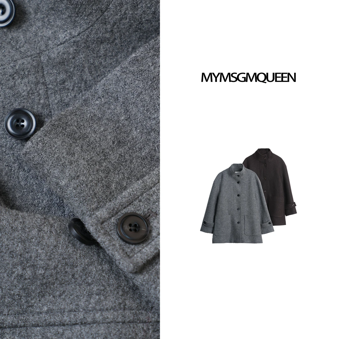 “罗曼纪元”高端简约百搭短款大衣