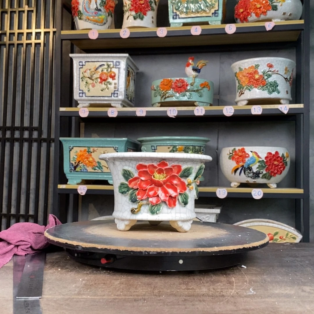 红陶普***花3白冰。 瑕疵