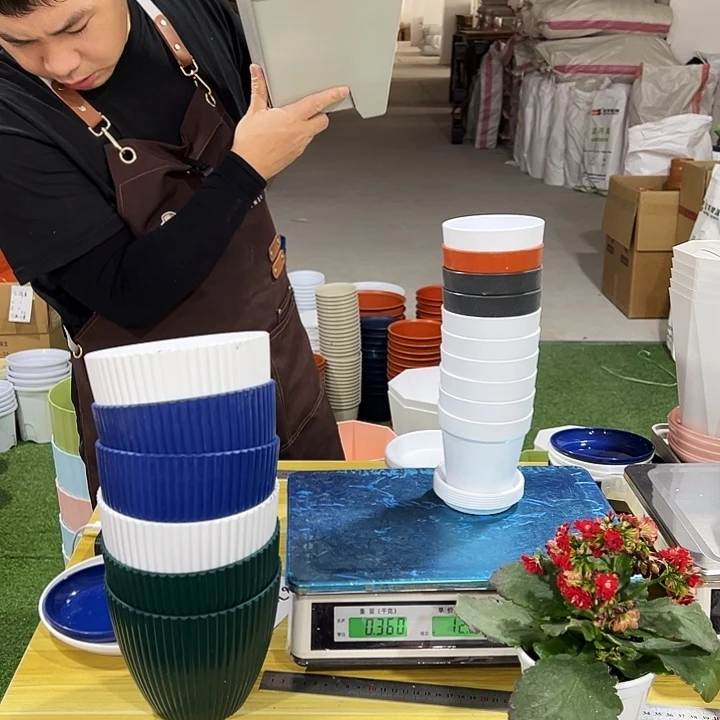 仿陶口9高9混色10个带拖