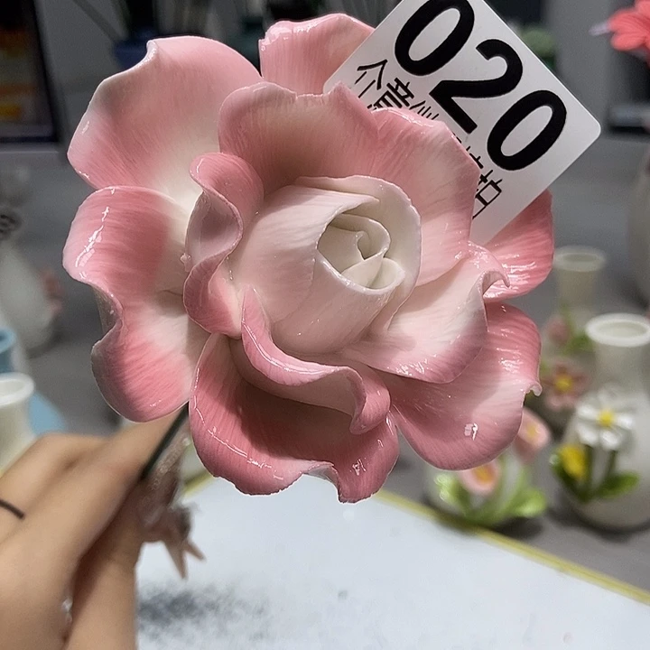 陶瓷纯手工捏花设计