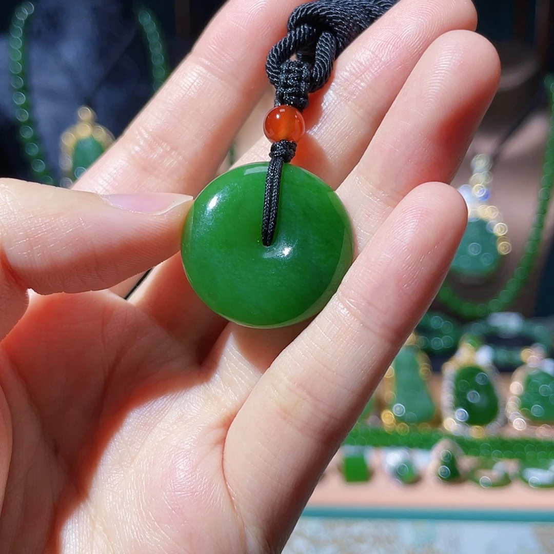 和田玉（碧玉）未镶嵌吊坠(不含链)