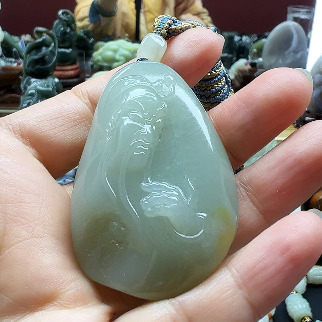 和田玉未镶嵌挂件