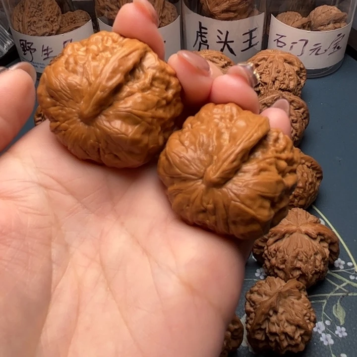 文玩核桃把件38蛤蟆头一帆风顺