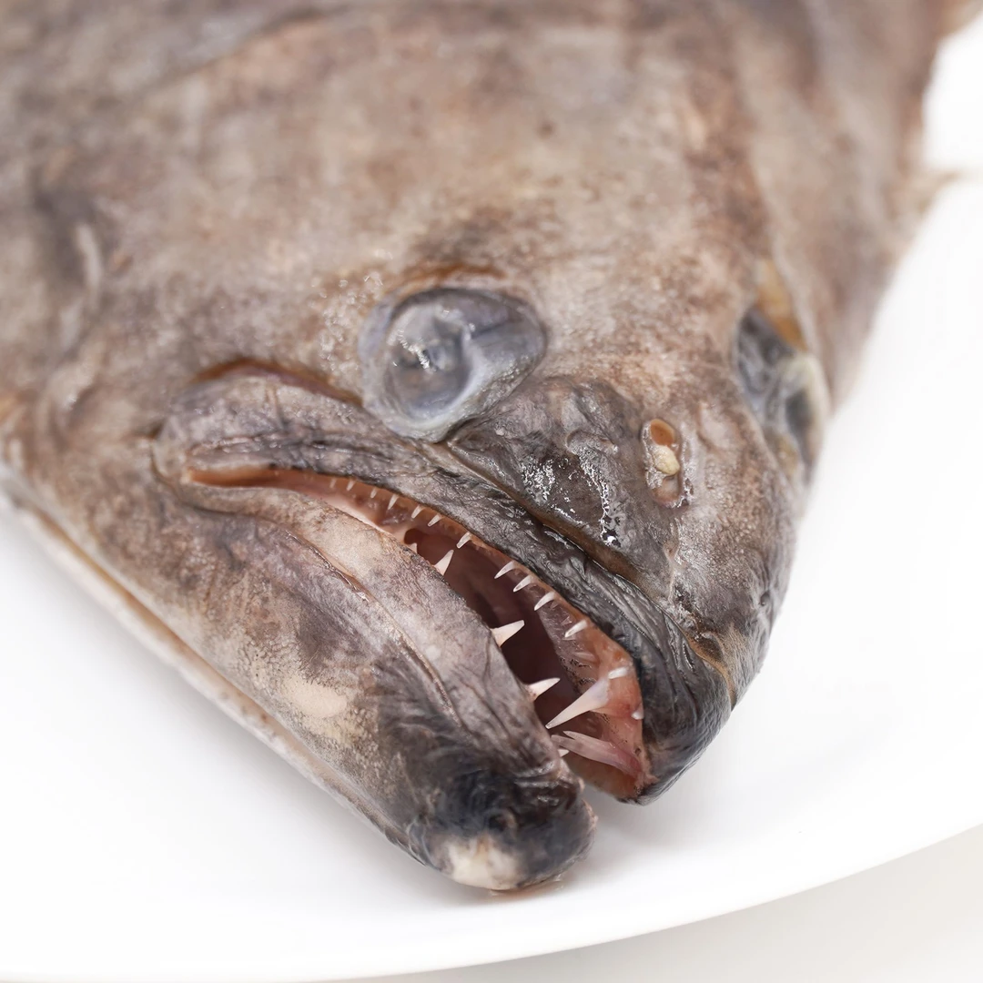 2-3个鱼头深海鲽鱼头比目鱼头做法多样鲜嫩新鲜鸦片鱼头鸦片鱼