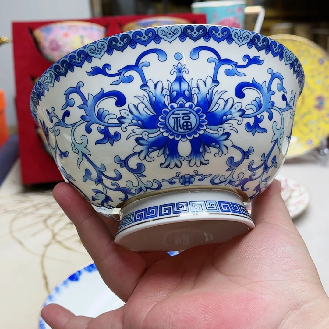【闪购商品】珐琅饮**源8英寸1青花。。。。。。