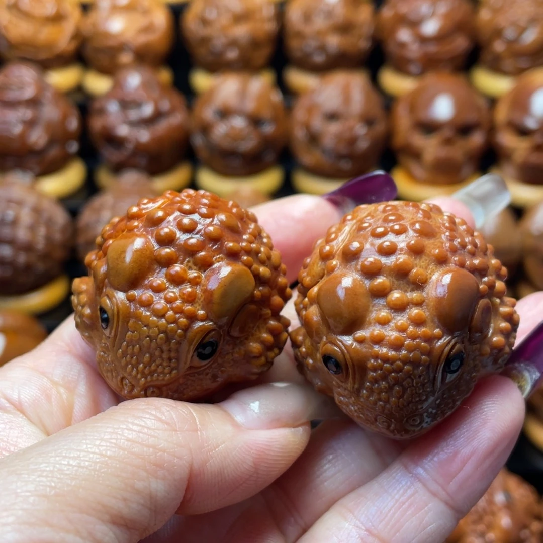 橄榄核把件橄榄球