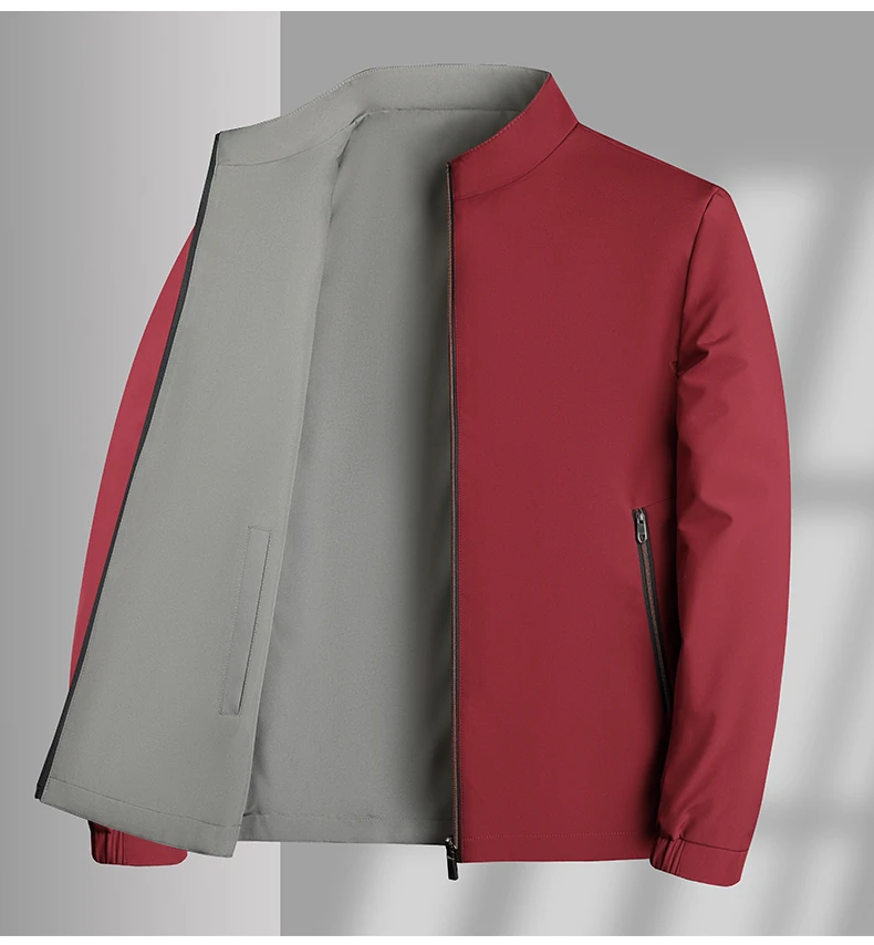 保罗2025新款【一衣两穿】内外同料立领外套休闲夹克K98