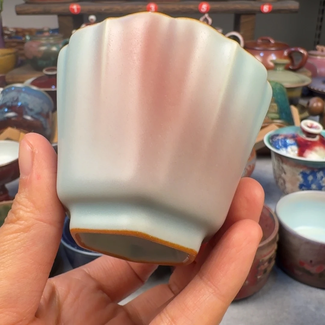 瓷片钧瓷单杯钧瓷单杯钧瓷