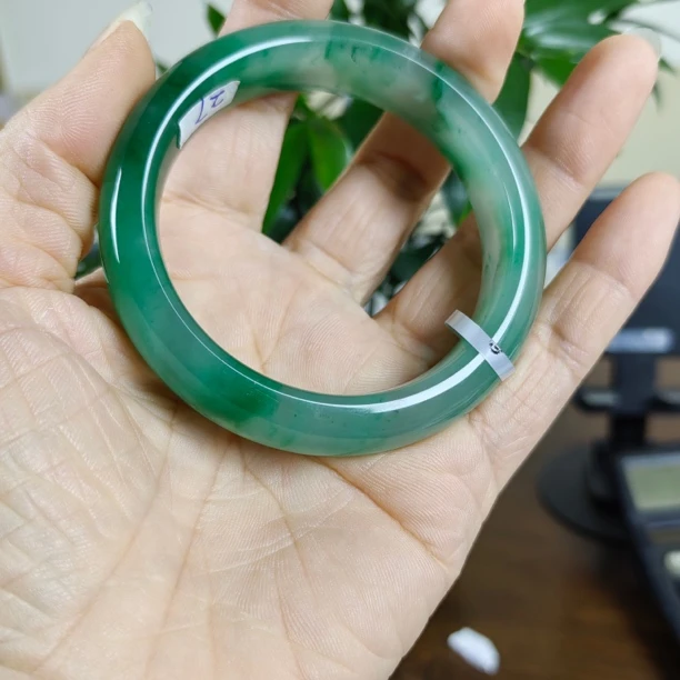 27号天然非洲翠手镯58正圈27号