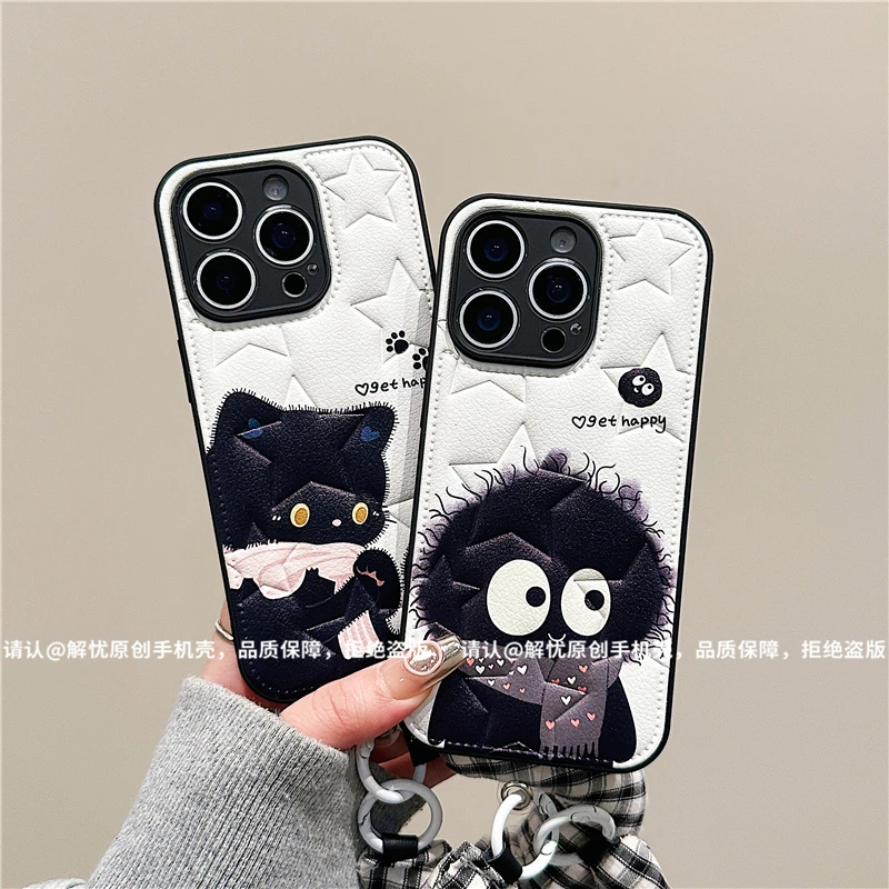 肤感五角星鼓包适用苹果iPhone17/华为pura80/小米手机壳新款防摔