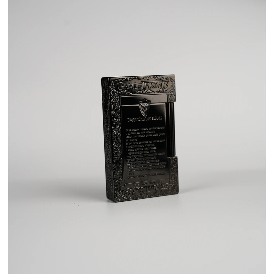 （柚子）神骏冰与火之歌权利的游戏男士打火机雕刻五面朗声打火机