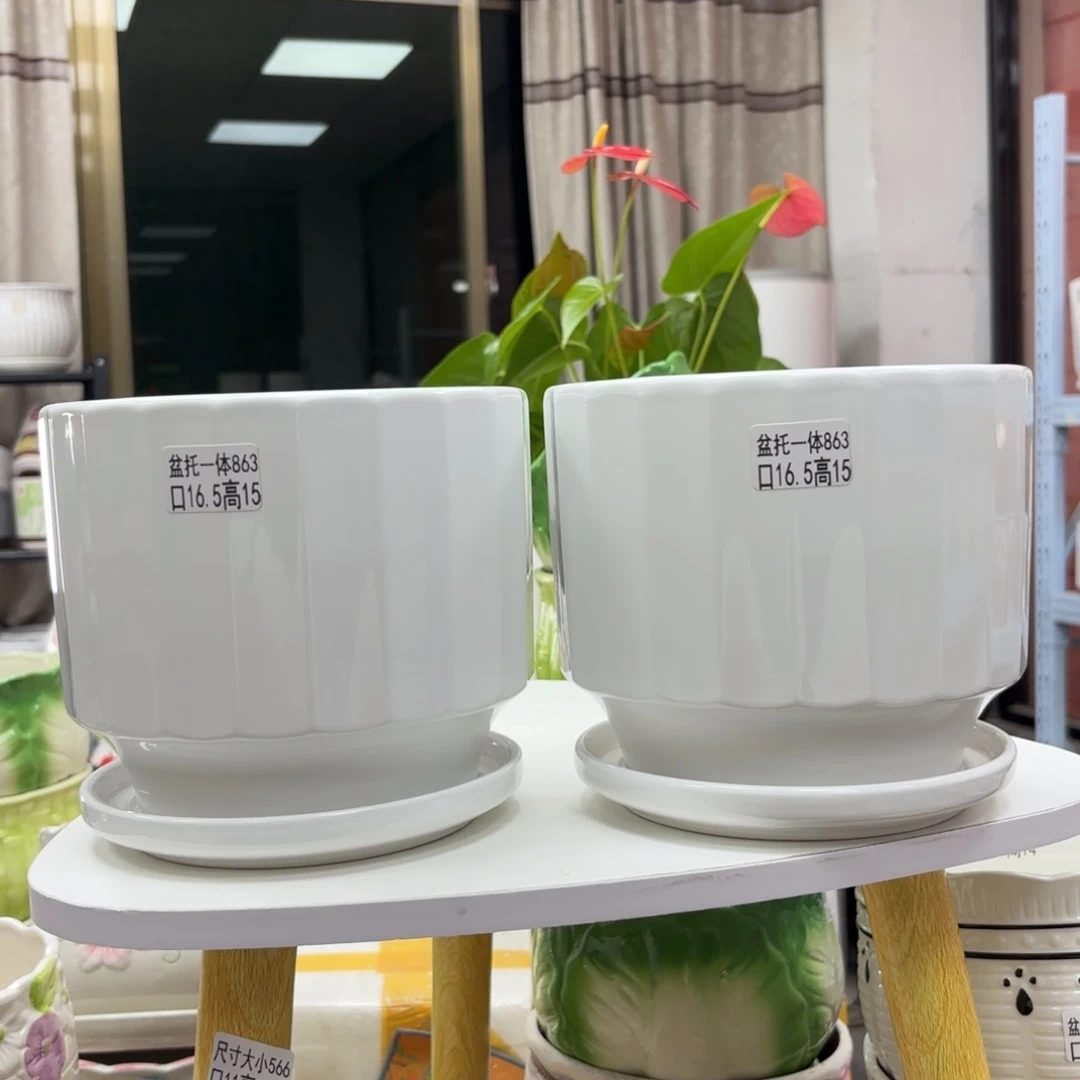@夏西陶瓷花盆@@5863