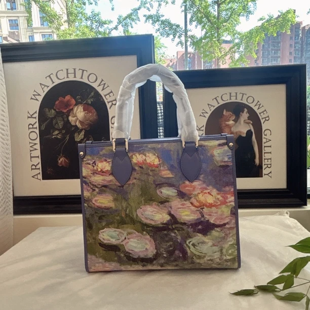 奢媛高定限量版莫奈睡莲手提箱