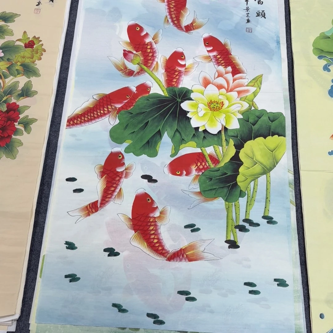 小****国画140×70工笔手绘画画画