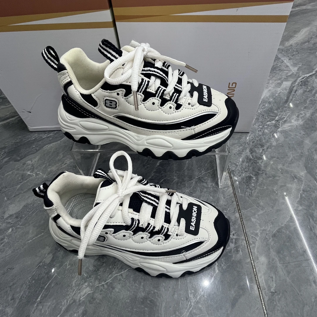 女童运动鞋秋季新款中大童老爹鞋轻便防滑跑步鞋