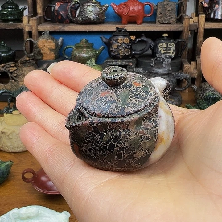茶空间天然石料梅花玉