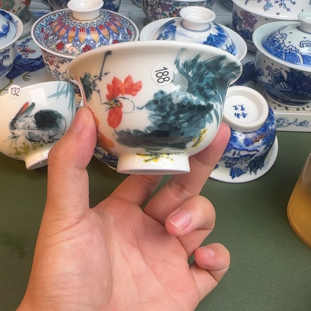 彦祖纯手工手绘茶具188