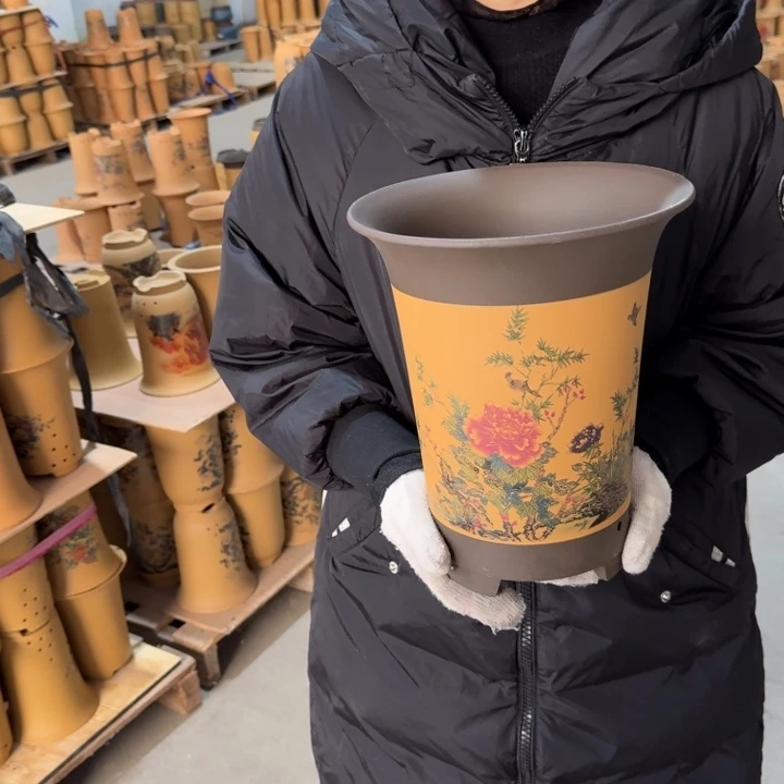 紫砂花盆包邮包破损