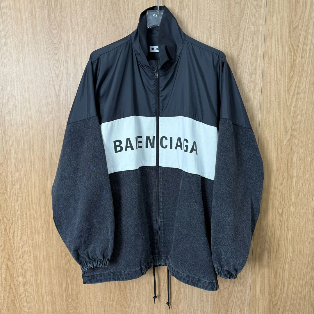 未使用 Balenciaga/巴黎世家 Logo字母印花夹克36码