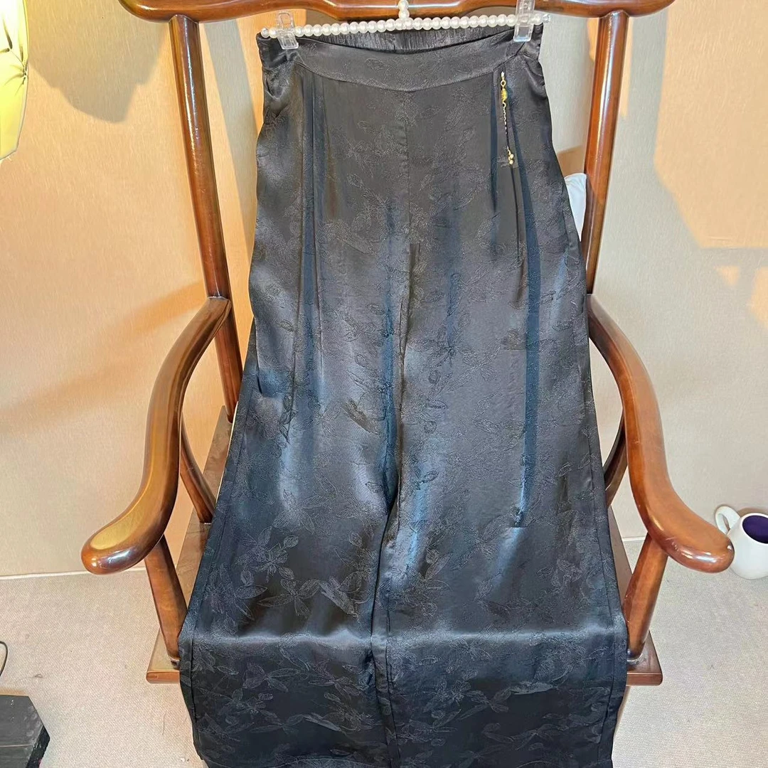 【一寸金】裤子沐颜新中式国风裤子255-3