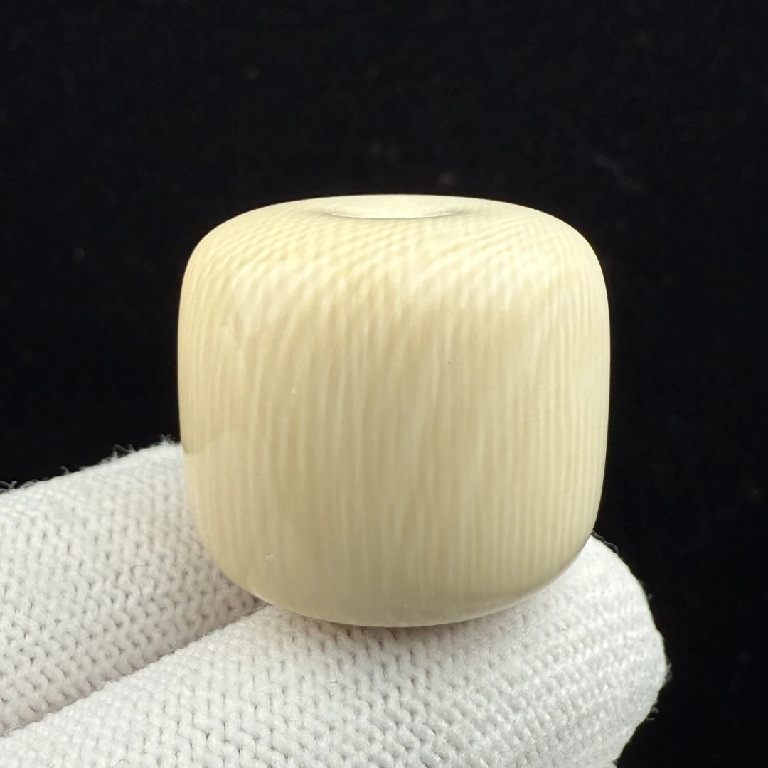 D2249天然猛犸牙 桶珠26x23mm支持鉴定 假一罚四