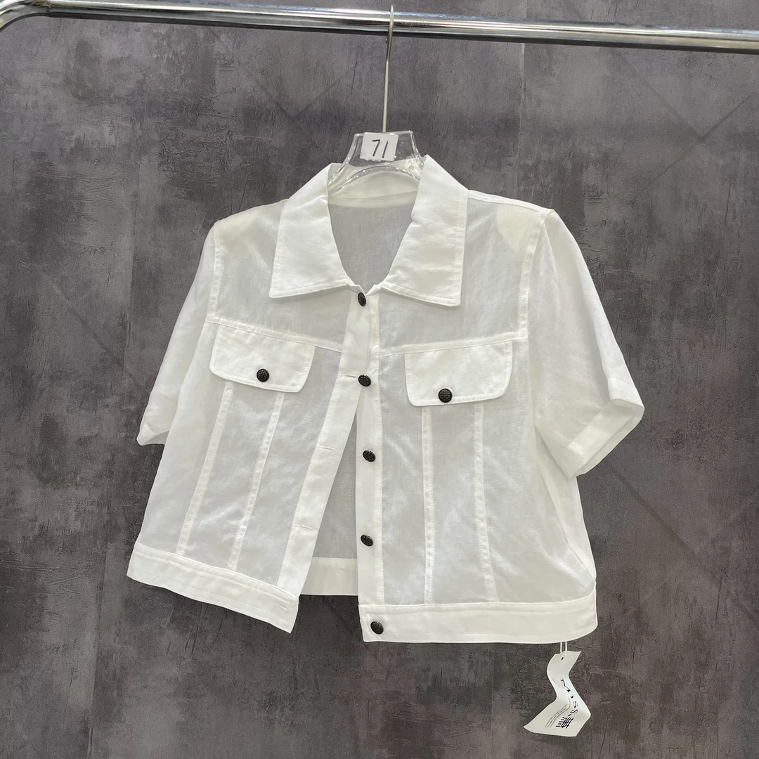 月月推荐 /71 夏季新款女装宽松型女性衬衫洋气休闲百搭时尚