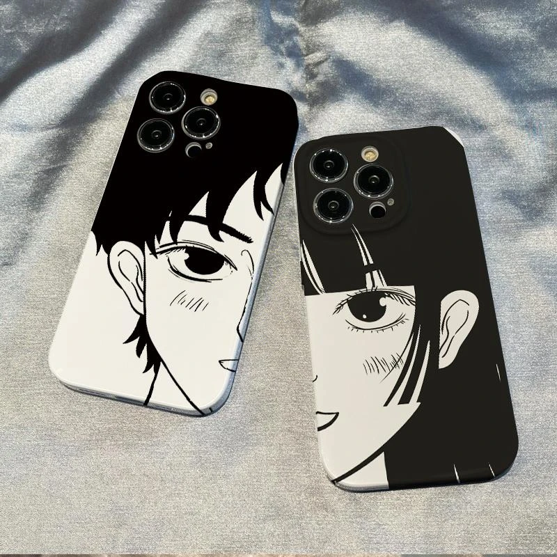 菲林软壳防摔黑发情侣适用苹果16华为reno13小米15vivox200 1加