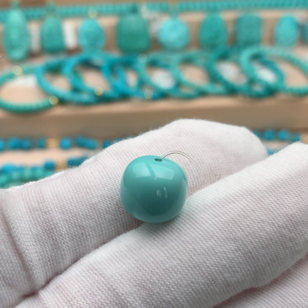 绿松石未镶嵌珠宝奇石12mm