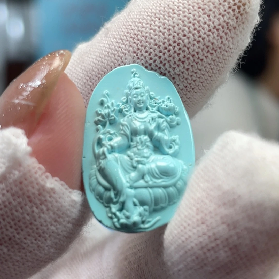 绿松石未镶嵌挂件