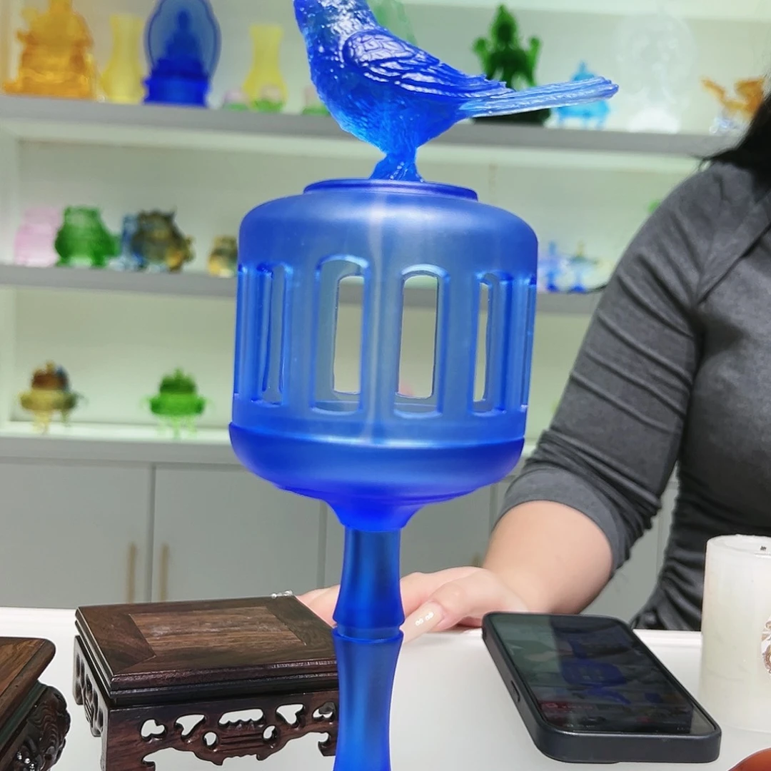 【闪购商品】手工艺品琉璃喜上眉梢宫灯香炉