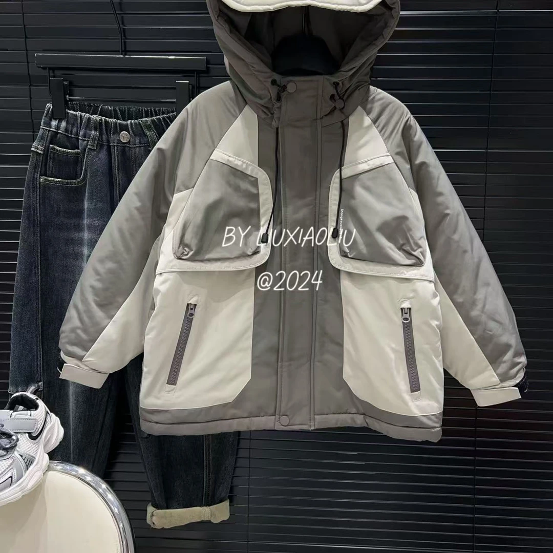 杭州六小六正版 BY LIUXIAOLIU韩版高货冬季儿童加绒派克服12812