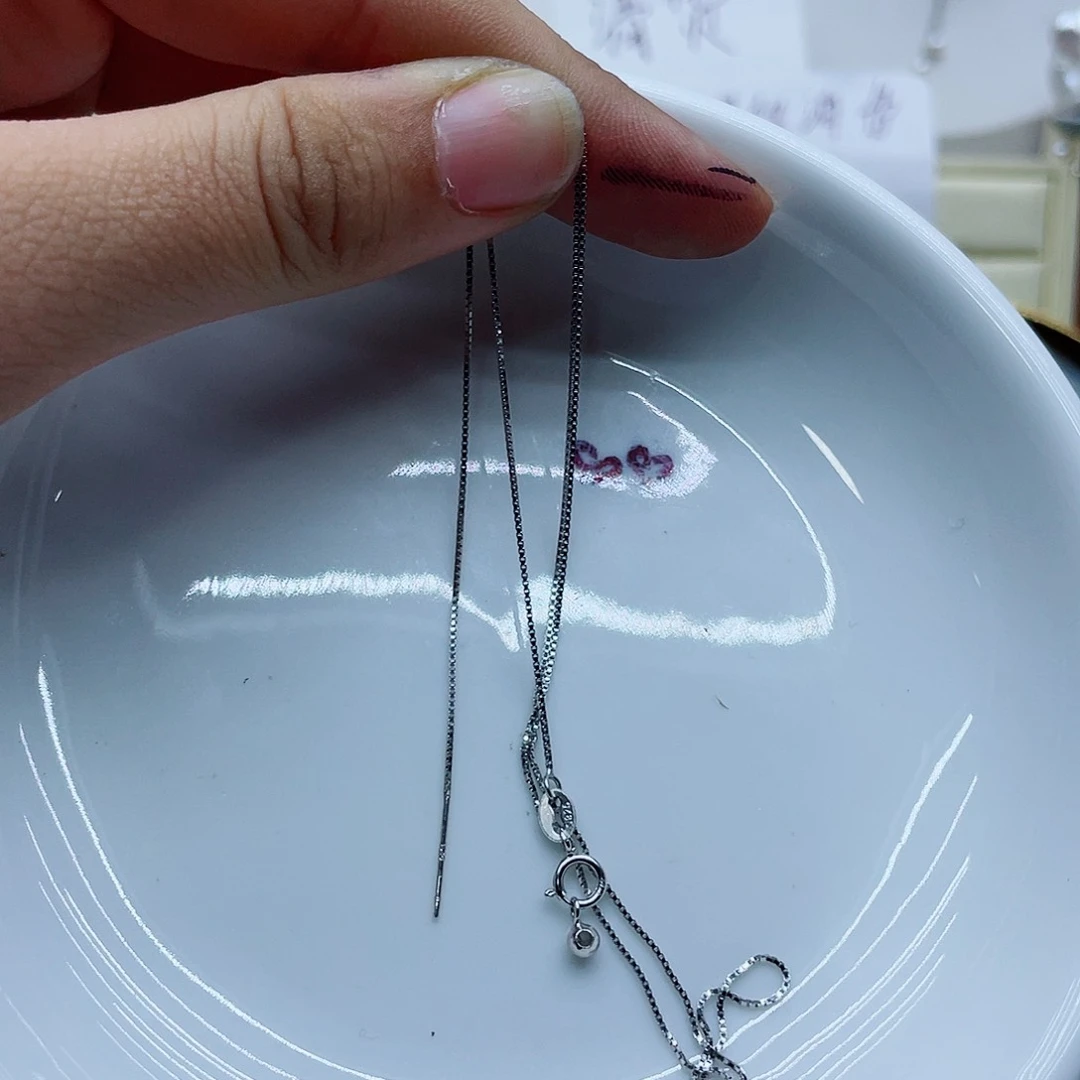 颈饰银S925镶嵌淡水珍珠崽*、