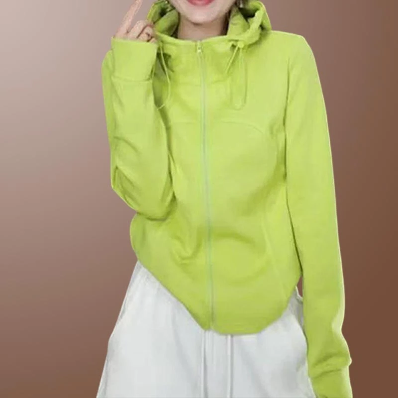 连帽卫衣外套女款春季2025新款爆款时尚洋气纯色百搭减龄休闲上衣