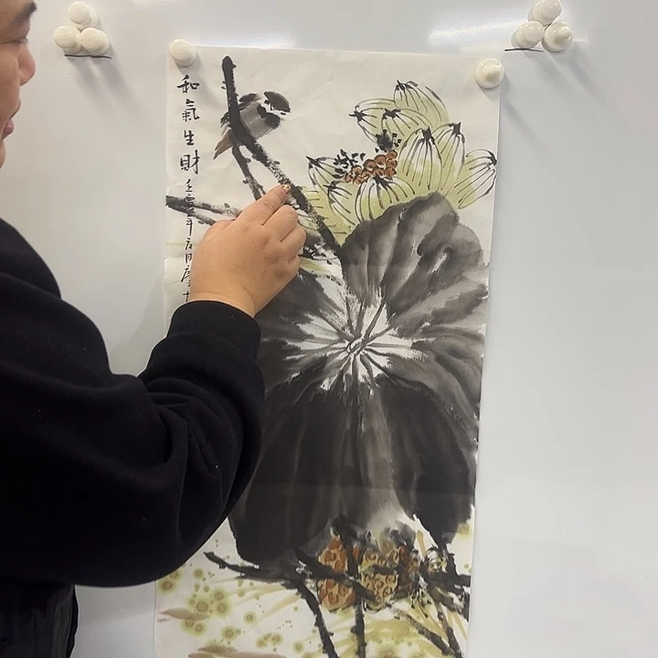 国画花鸟画作品手绘