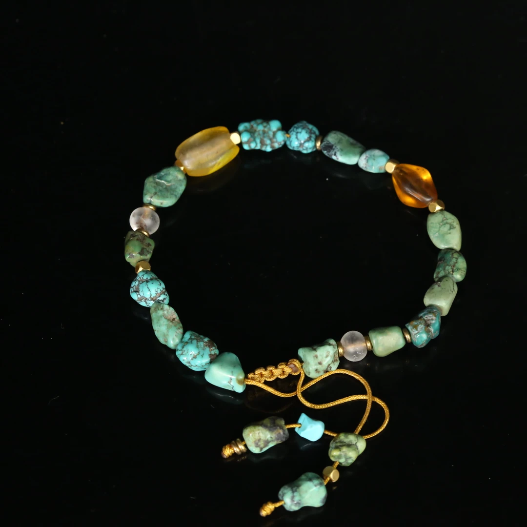 清代老绿松石手持AJD2509101006