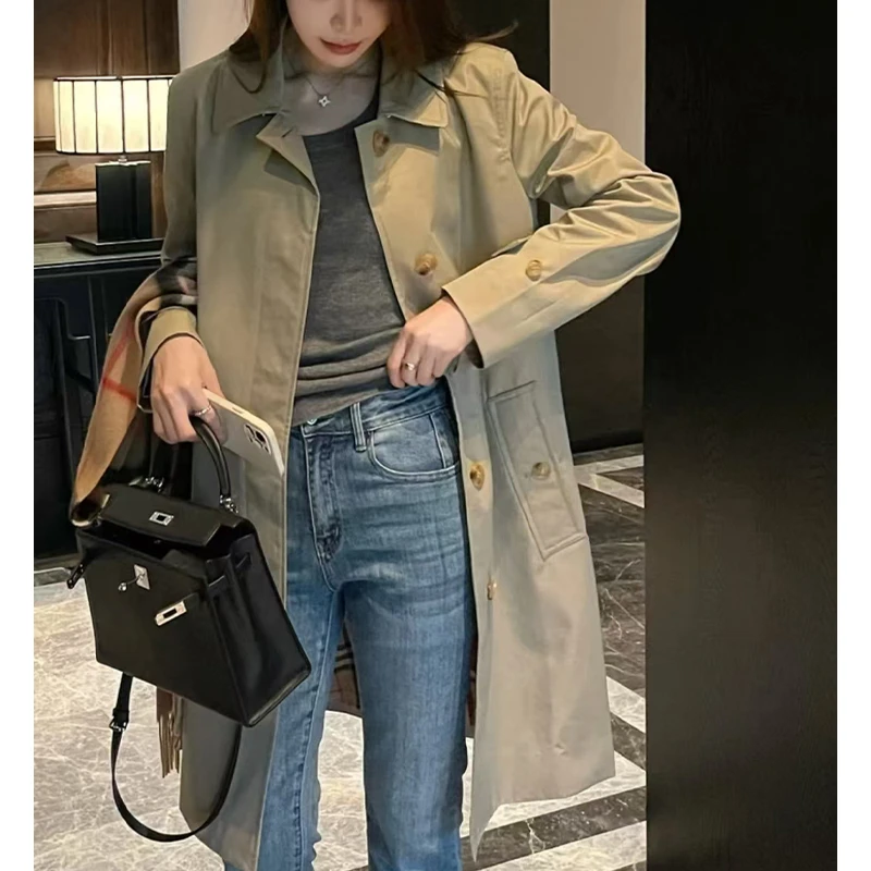 BIG WHITE REMADE"卡姆登"气质百搭高级感时尚简约显瘦女风衣外套