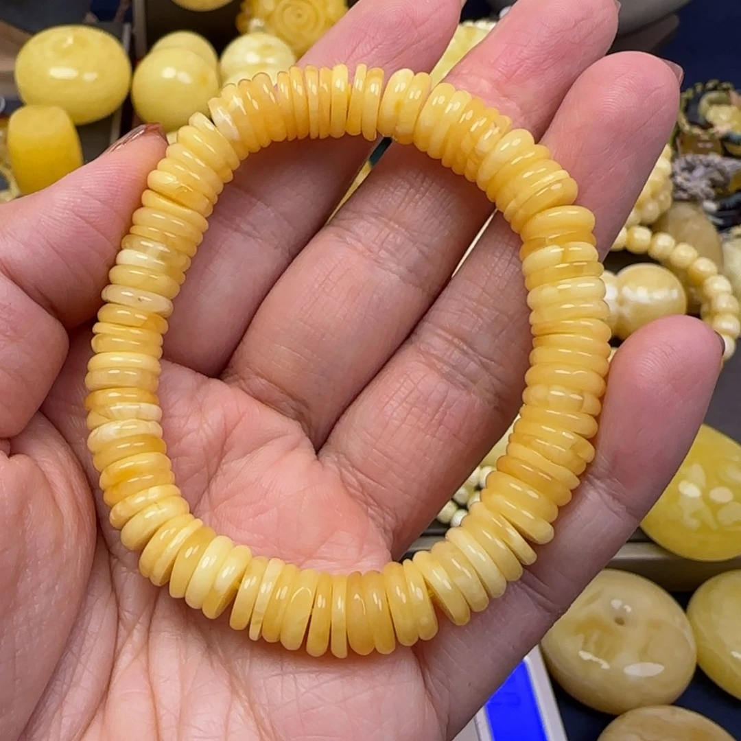 蜜蜡颈饰未镶嵌天然蜜蜡