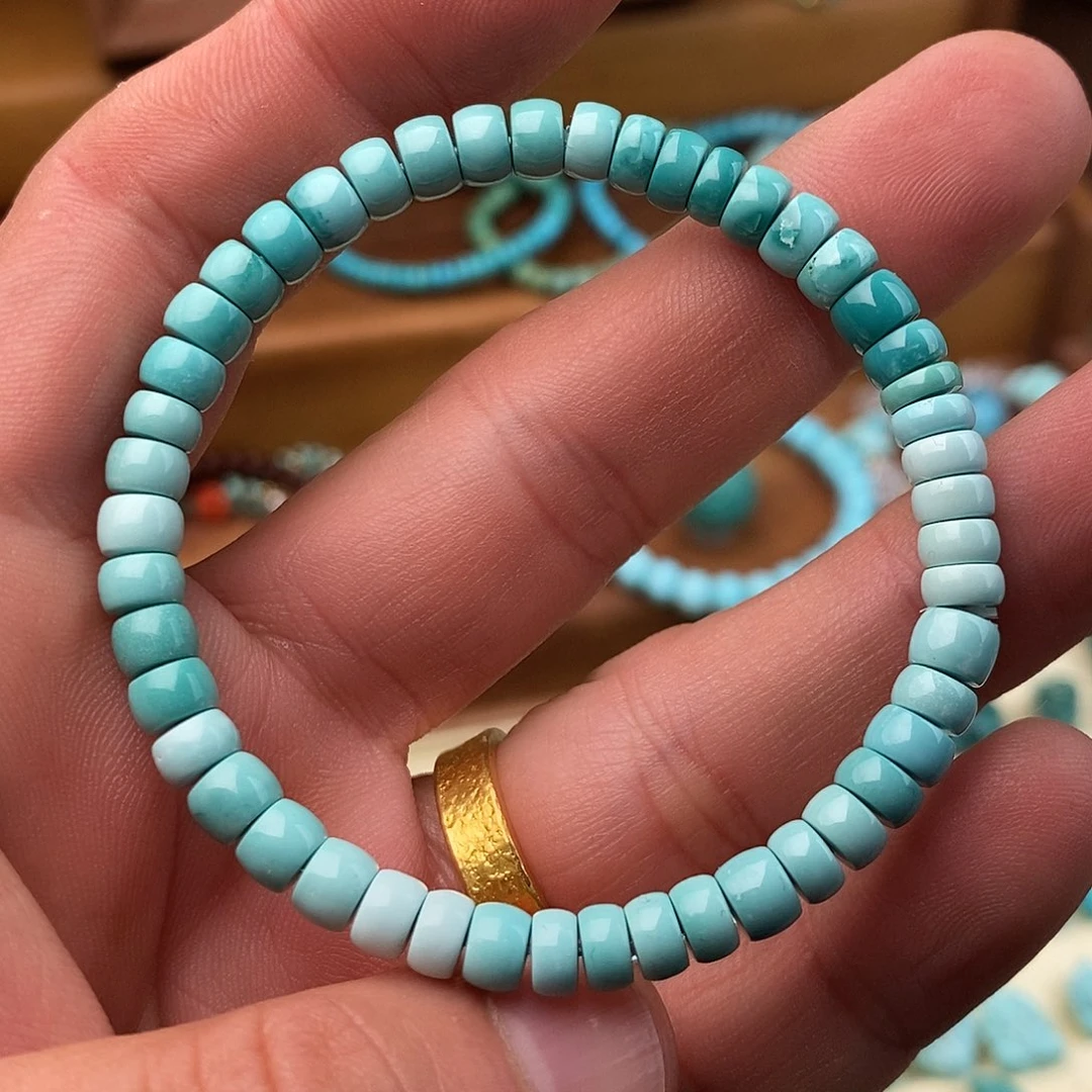 绿松石未镶嵌藏扣