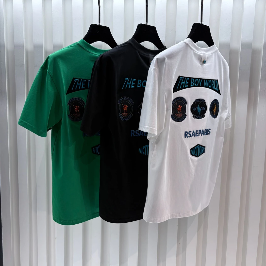 【烧烧专属】 2025夏季新品高级感时尚百搭重工短袖25028