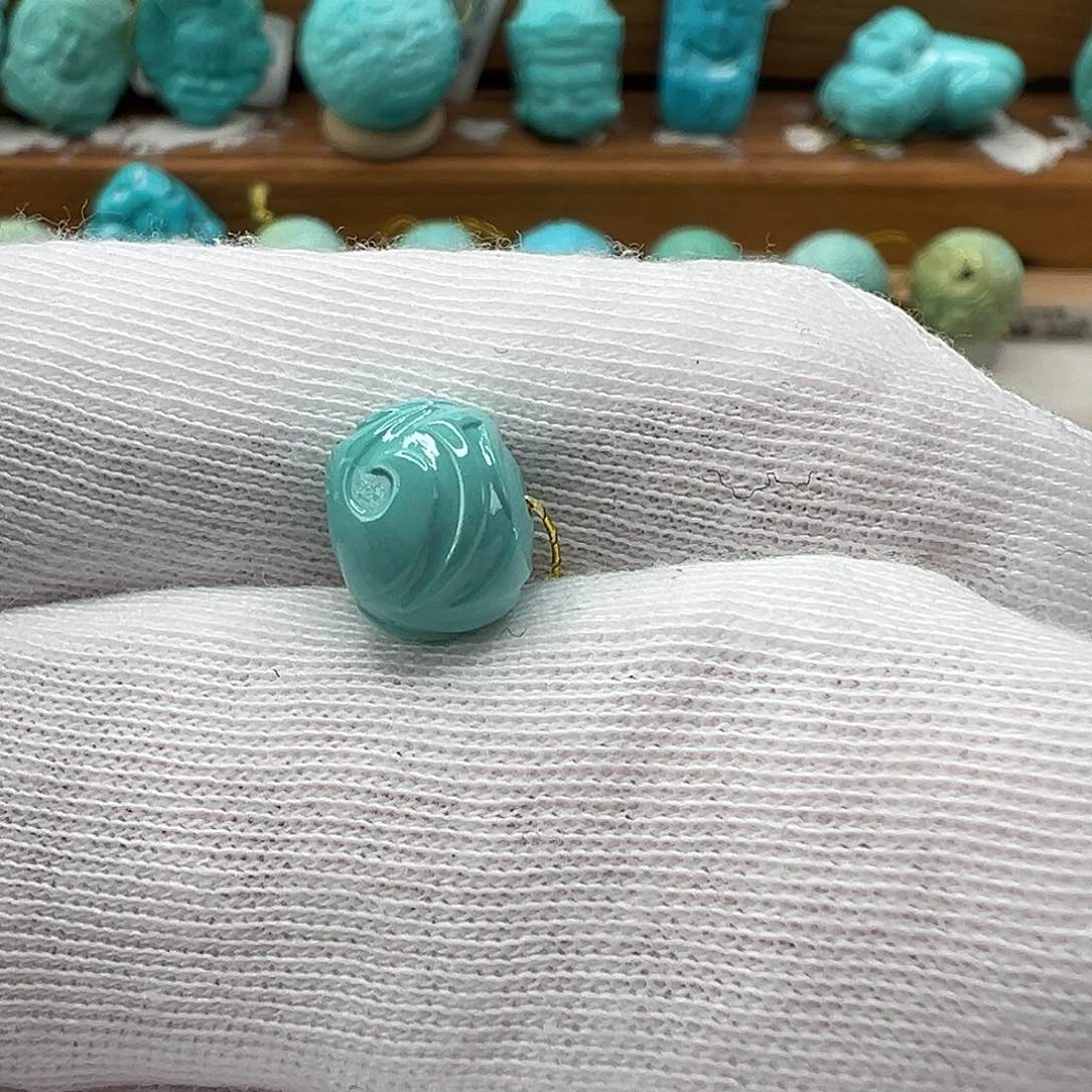 绿松石博古珠 未镶嵌