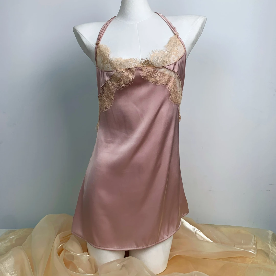 【菡萏】纯欲性感蕾丝唯美露背睡衣