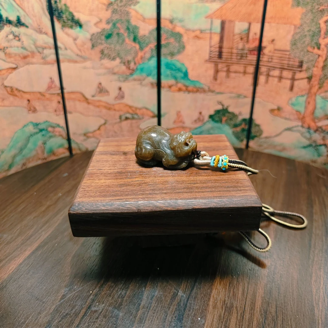 B和田玉貔貅吊坠0489